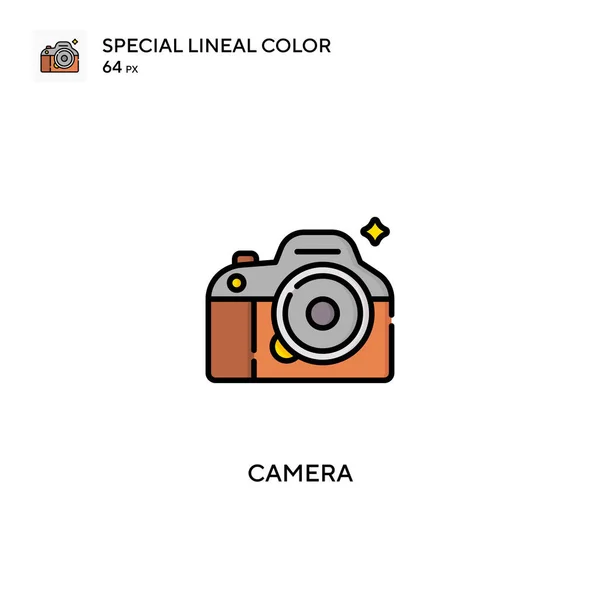 Camera Special Lineal Color Icon Camera Icons Your Business Project — Stock Vector