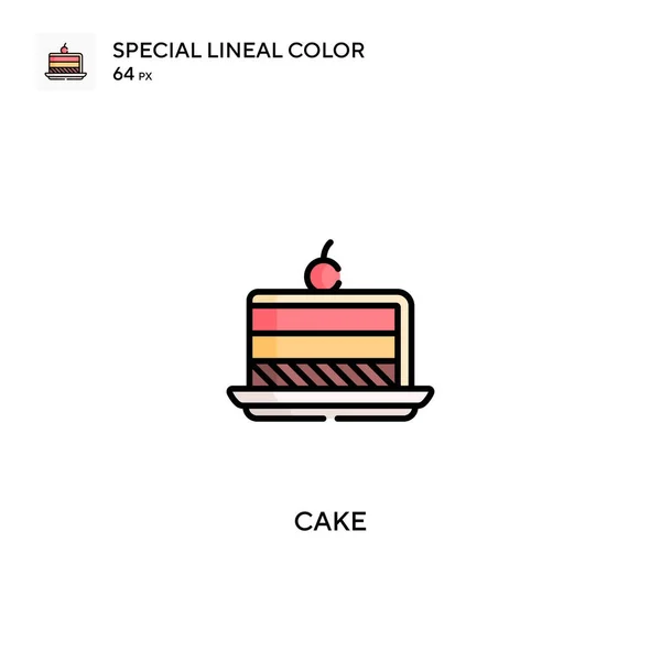 Cake Special Lineal Color Icon Cake Icons Your Business Project — Stock Vector