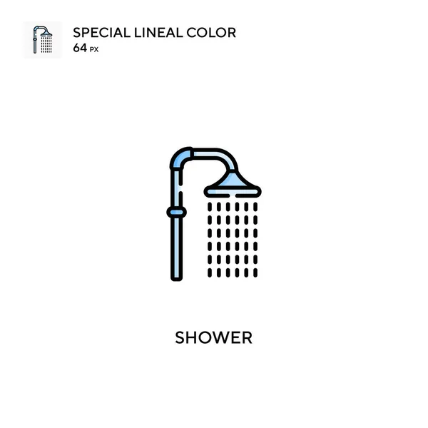 Shower Special Lineal Color Icon Shower Icons Your Business Project — Stock Vector