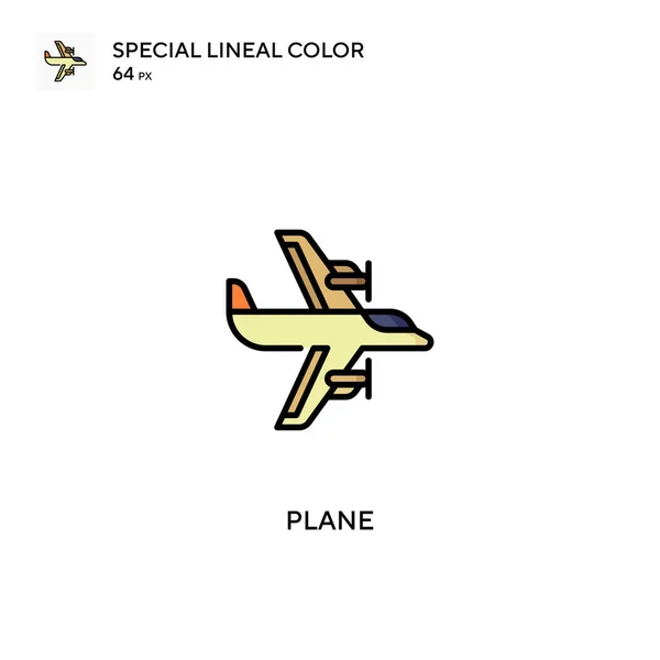 Plane Special Lineal Color Icon Plane Icons Your Business Project — 스톡 벡터