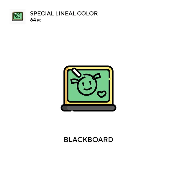 Blackboard Ícones Cor Linear Especial Icon Blackboard Para Seu Projeto —  Vetores de Stock