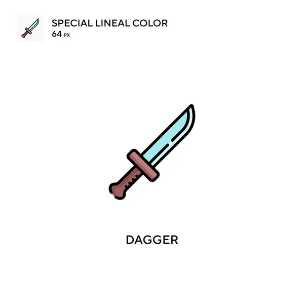 Dagger Special Lineal Color Icon Dagger Icons Your Business Project — 스톡 벡터