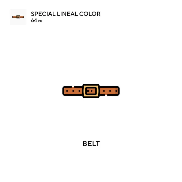 Cinturón Iconos Color Lineal Especial Iconos Cinturón Para Proyecto Empresarial — Vector de stock