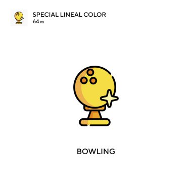 Bowling Özel Renk Simgesi. İş projeniz için bowling simgeleri