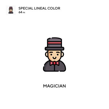 Sihirbaz Özel Çizgi Rengi simgesi. İş projeniz için sihirbaz simgeleri