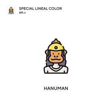 Hanuman Özel Renk Simgesi. İş projeniz için Hanuman simgeleri