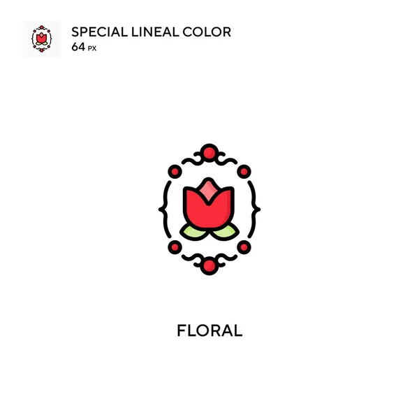 Icônes Floral Special Lineal Color Icon Floral Pour Votre Projet — Image vectorielle