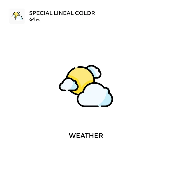 Clima Iconos Color Lineales Especiales — Vector de stock