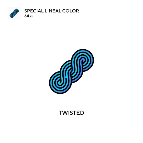 Twisted Spezielle Lineare Farbsymbol Twisted Symbole Für Ihr Geschäftsprojekt — Stockvektor
