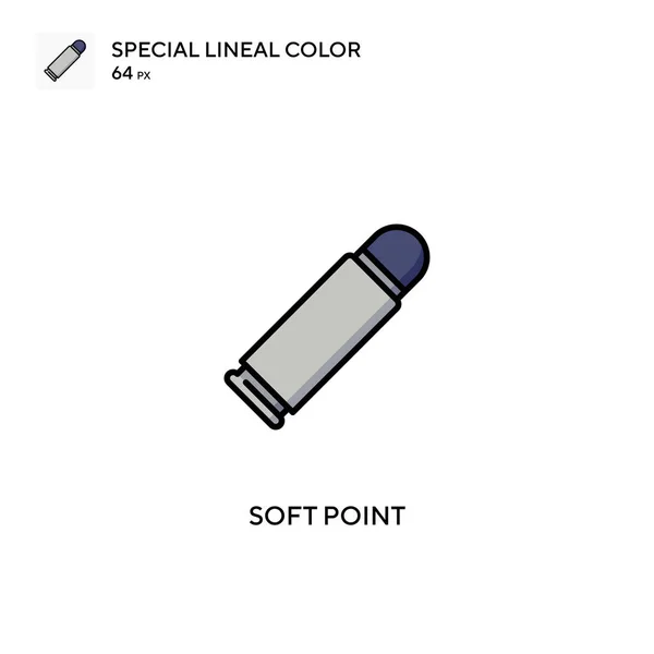 Soft Point Spezielle Lineare Farbsymbole Soft Point Symbole Für Ihr — Stockvektor