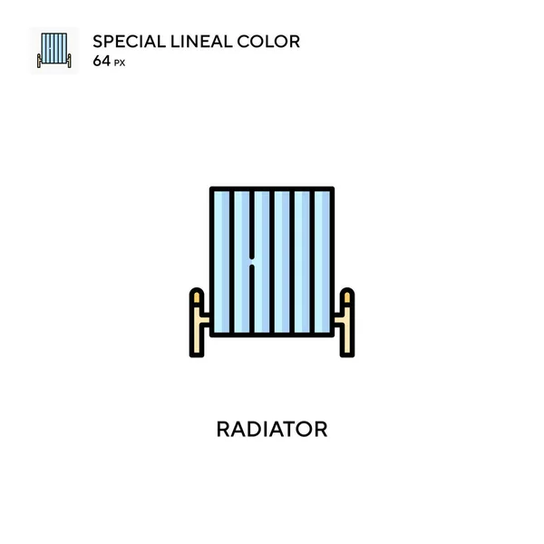 Radiator Spezielle Lineare Farbsymbole Radiator Symbole Für Ihr Geschäftsprojekt — Stockvektor