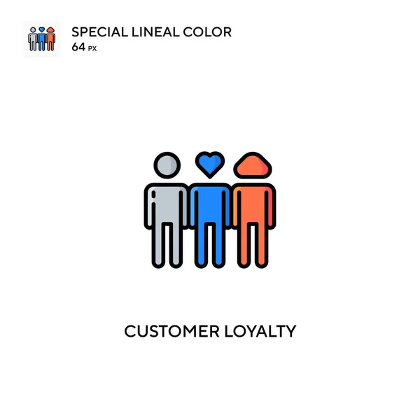 Lealtad Del Cliente Iconos Especiales Color Lineal Iconos Lealtad Del — Archivo Imágenes Vectoriales