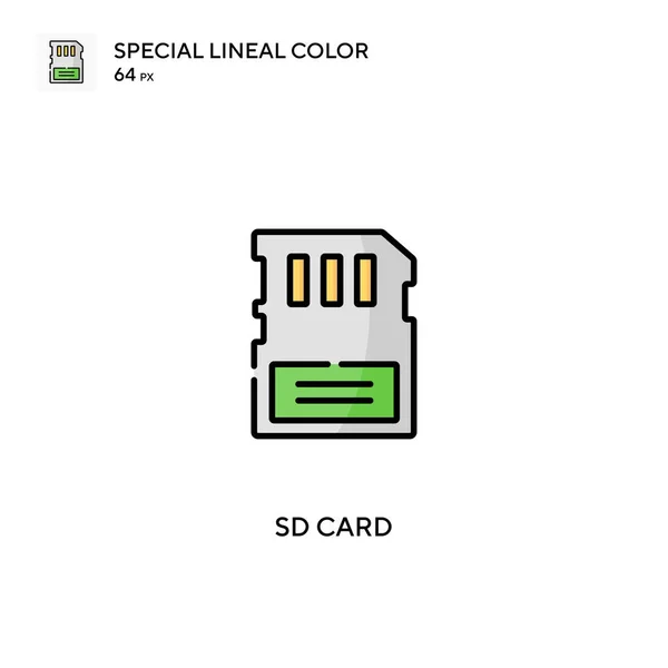 Card Special Lineal Color Icon Card Icons Your Business Project — Stock Vector