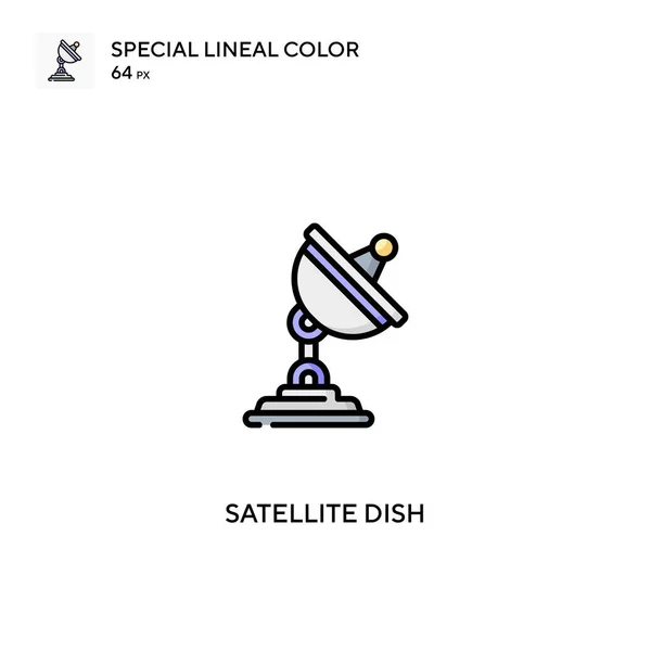 Satellite Dish Special Lineal Color Icon Satellite Dish Icons Your — Stock Vector