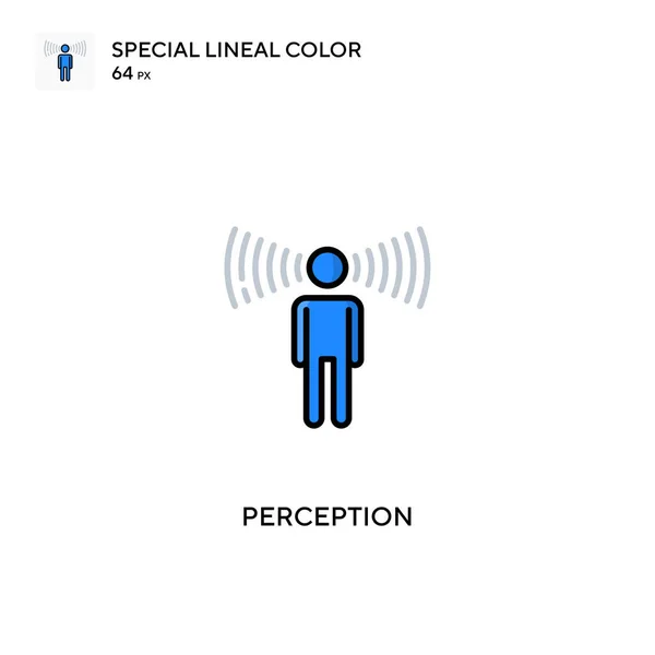 Percepción Iconos Especiales Color Lineal Iconos Percepción Para Proyecto Empresarial — Vector de stock