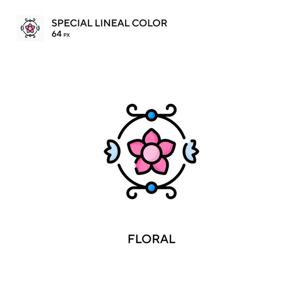 Icônes Floral Special Lineal Color Icon Floral Pour Votre Projet — Image vectorielle