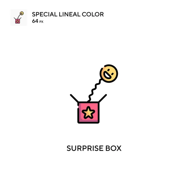 Surprise box Special lineal color icon.Surprise box icons for your business project