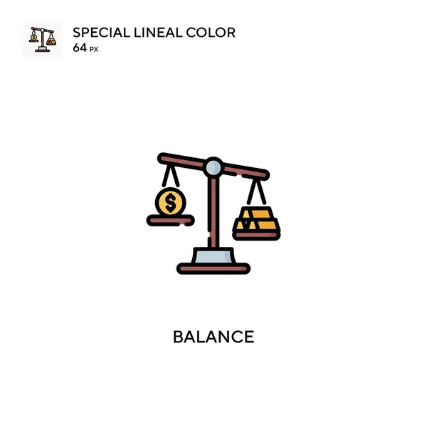 Balance Iconos Especiales Color Lineal Balance Para Proyecto Empresarial — Archivo Imágenes Vectoriales