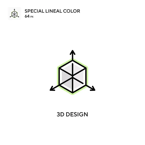 Projeniz Için Tasarım Özel Doğrusal Renk Simgesi Tasarım Simgeleri — Stok Vektör