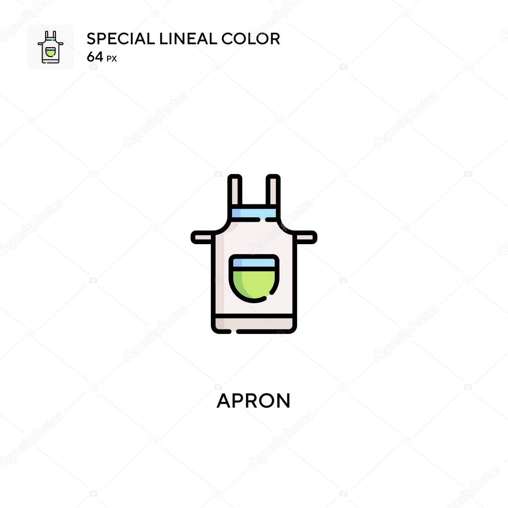 Apron Special lineal color icon.Apron icons for your business project