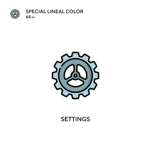 Settings Special Lineal Color Icon Settings Icons Your Business Project — Stock Vector