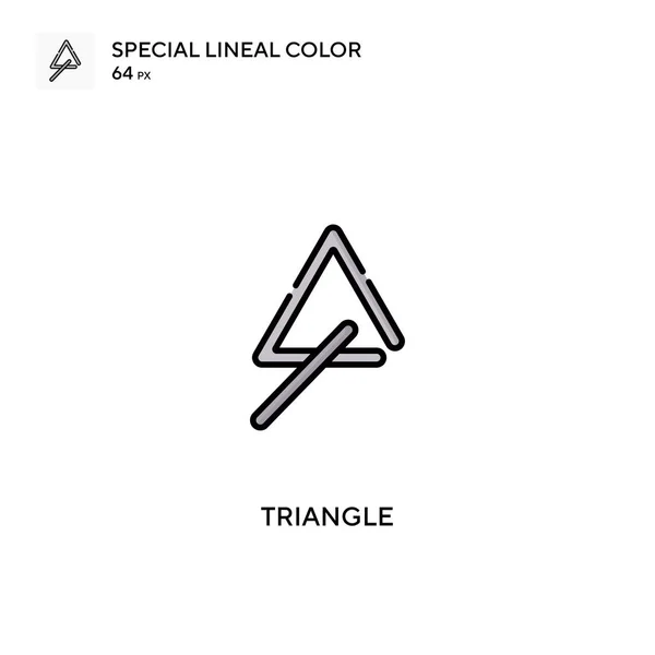 비즈니스 프로젝트에 삼각형 Icon 삼각형 아이콘 — 스톡 벡터