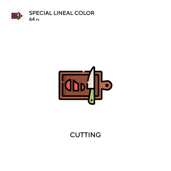 Découpe Icônes Couleur Linéaires Spéciales Pour Votre Projet Entreprise — Image vectorielle
