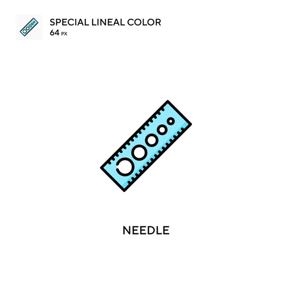 비즈니스 프로젝트용 Needle Special Lineal Color Icon Needle 아이콘 — 스톡 벡터