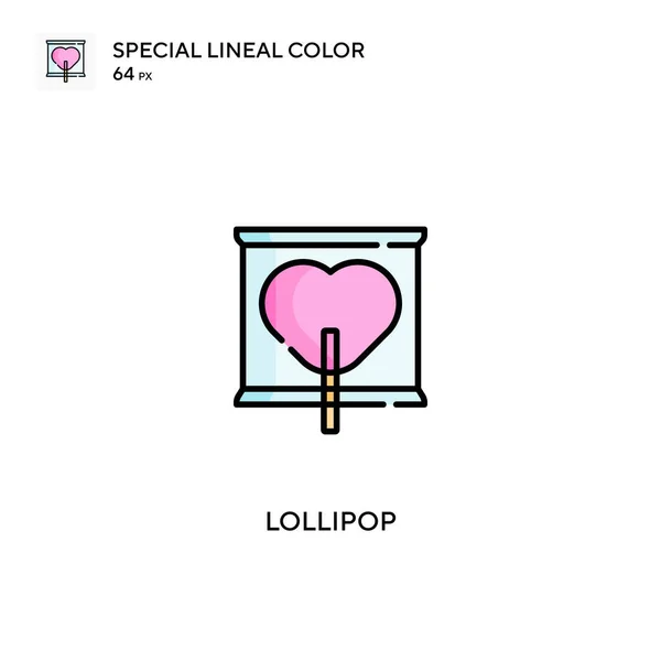 Icônes Lollipop Special Lineal Color Icon Lollipop Pour Votre Projet — Image vectorielle