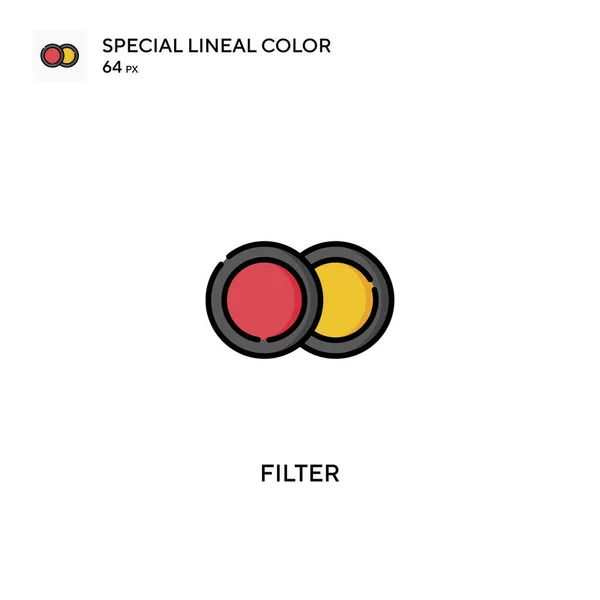 Filter Spezielle Lineare Farbsymbole Filter Symbole Für Ihr Geschäftsprojekt — Stockvektor
