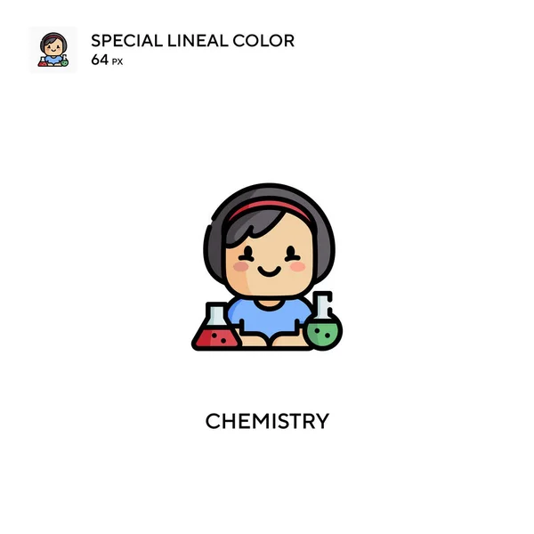 Química Iconos Especiales Color Lineal Iconos Química Para Proyecto Empresarial — Vector de stock