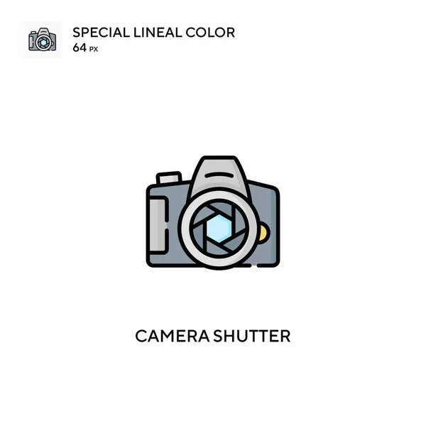 Camera Shutter Special Lineal Color Icon Camera Shutter Icons Your — Stock Vector