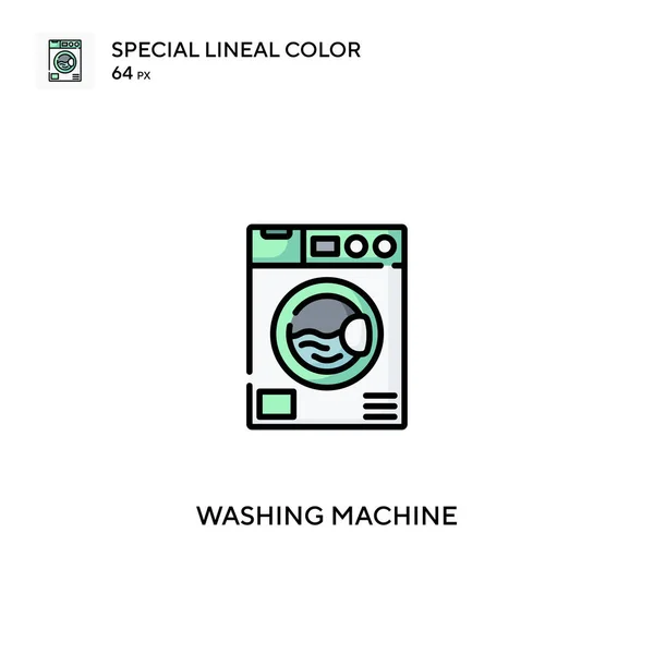 Washing Machine Special Lineal Color Icon Washing Machine Icons Your — Stock Vector