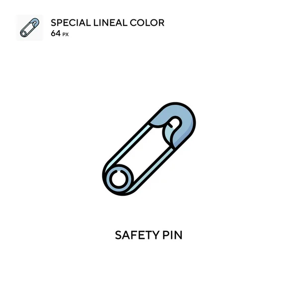 Καρφίτσα Ασφαλείας Ειδική Lineal Εικονίδιο Χρώμα — Διανυσματικό Αρχείο