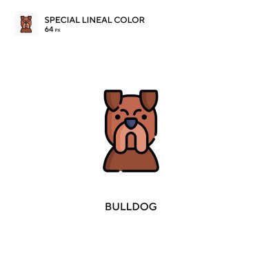 Bulldog Özel Çizgi Rengi Simgesi. İş projeniz için Bulldog simgeleri