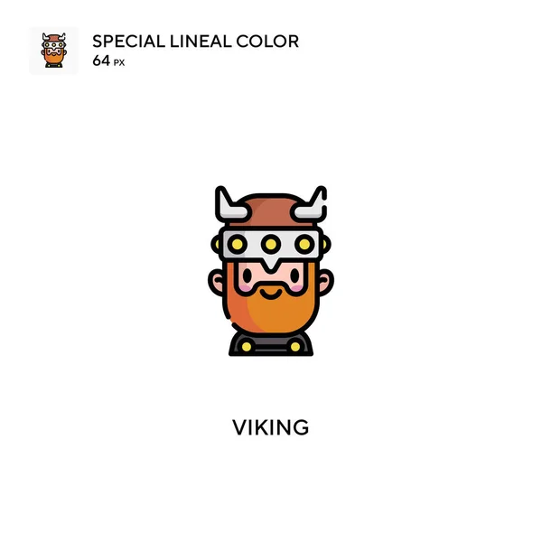 Viking Spezielle Lineare Farbsymbole Viking Symbole Für Ihr Geschäftsprojekt — Stockvektor