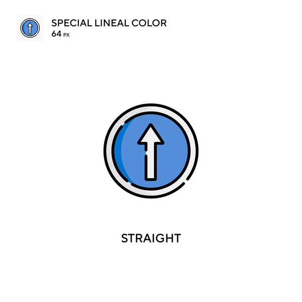 Straight Special Lineáris Színikon Egyenes Ikonok Üzleti Projektjéhez — Stock Vector