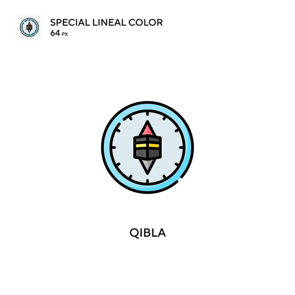 Iconos Especiales Color Lineal Qibla Para Proyecto Empresarial — Vector de stock
