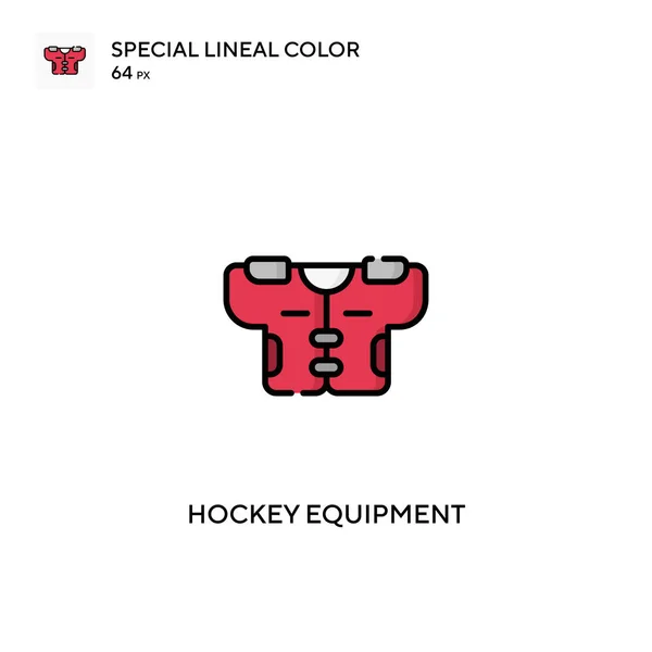 Hockey Equipment Special Lineal Color Icon Hockey Equipment Icons Your — 스톡 벡터