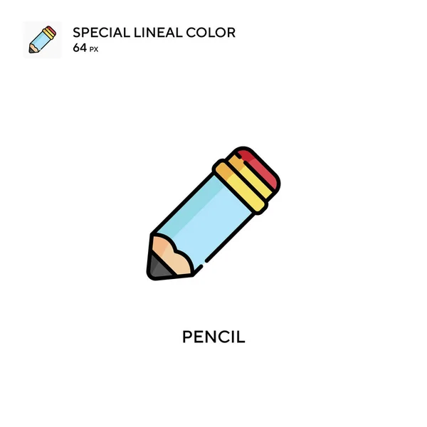 Bleistift Special Lineare Farbe Icon Pencil Symbole Für Ihr Geschäftsprojekt — Stockvektor