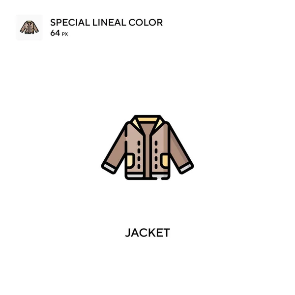 Chaqueta Iconos Especiales Color Lineal Iconos Chaqueta Para Proyecto Empresarial — Vector de stock