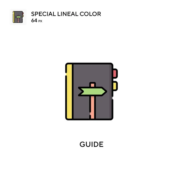 Guia Ícones Lineares Especiais Cor Icon Guide Para Seu Projeto — Vetor de Stock