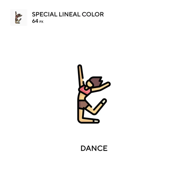 Dance Special Lineal Color Icon Dance Iconen Voor Business Project — Stockvector