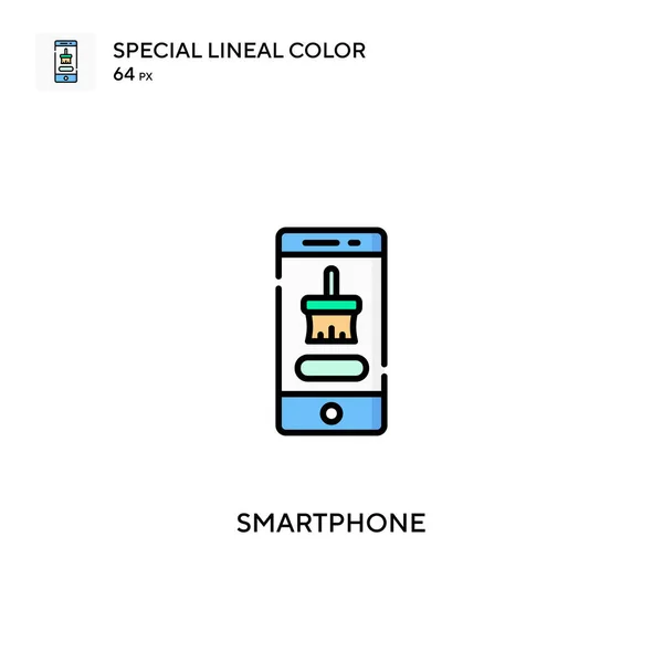 Smartphone Specjalna Ikona Koloru Linii Ikony Smartfona Projektu Biznesowego — Wektor stockowy