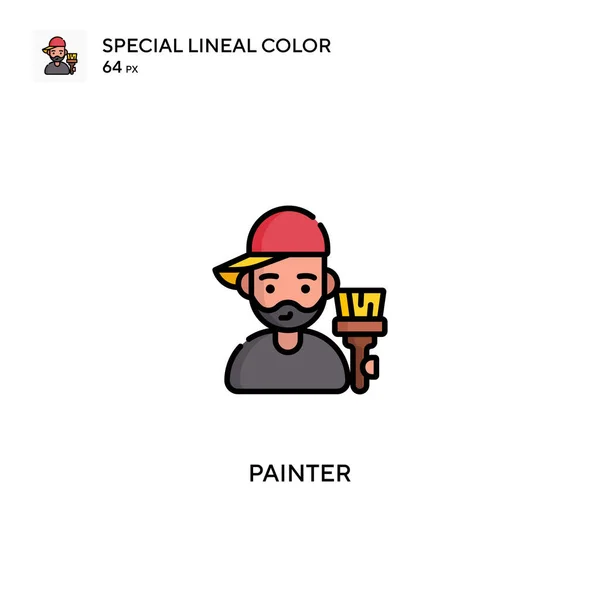 Iconos Pintor Para Proyecto Empresarial — Vector de stock