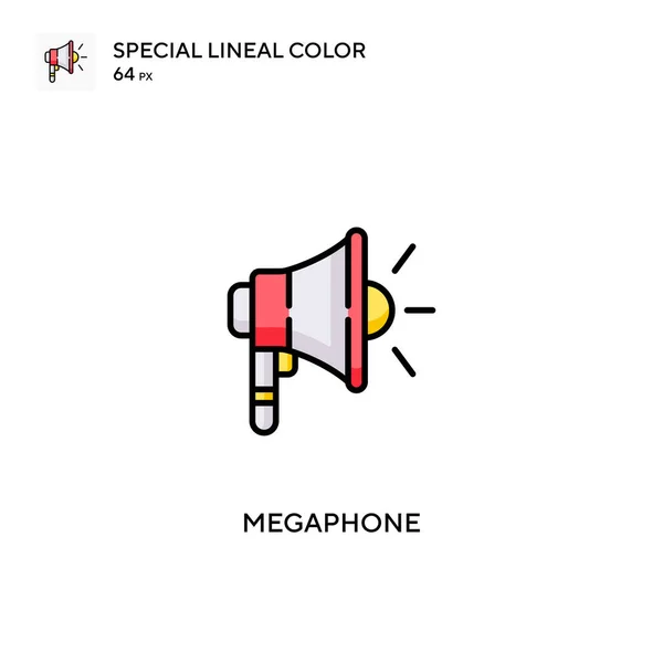 Megaphone Special lineal color icon.Megaphone icons for your business project