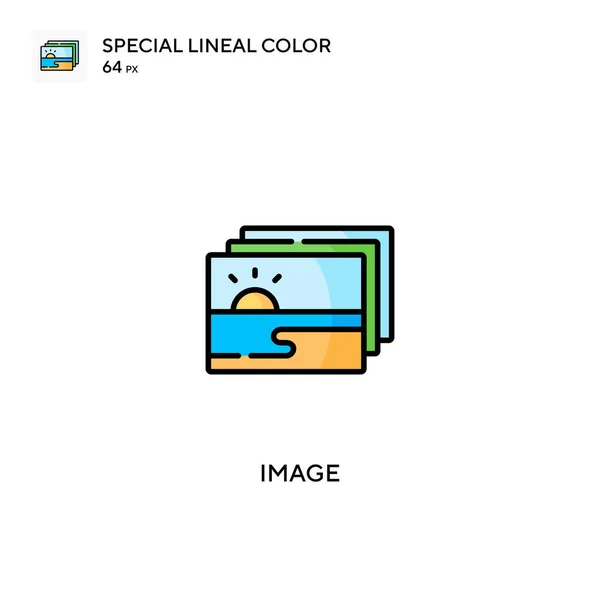 Image Special Lineal Color Icon Image Icons Your Business Project — Stock Vector