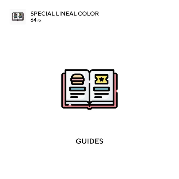 Gidsen Speciale Lineal Kleur Icon Guides Pictogrammen Voor Business Project — Stockvector