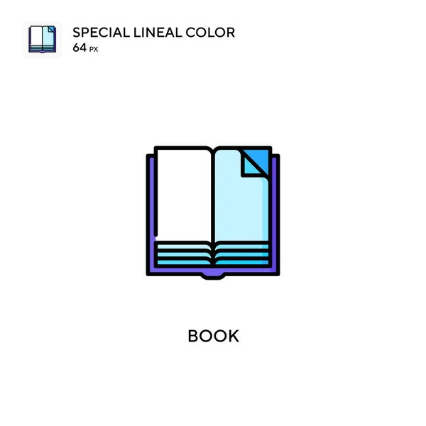 Buch Spezielle Lineare Farbsymbole Buchsymbole Für Ihr Geschäftsprojekt — Stockvektor