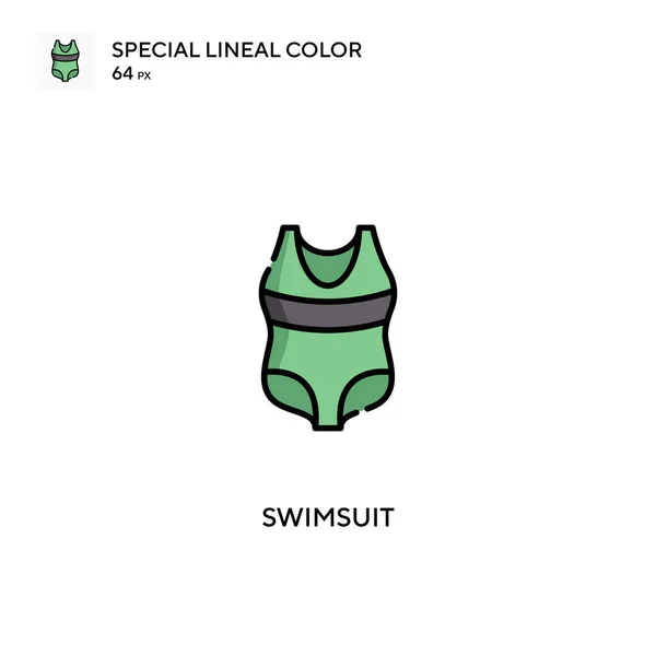 Badpak Special Lineal Color Icon Swimsuit Iconen Voor Business Project — Stockvector